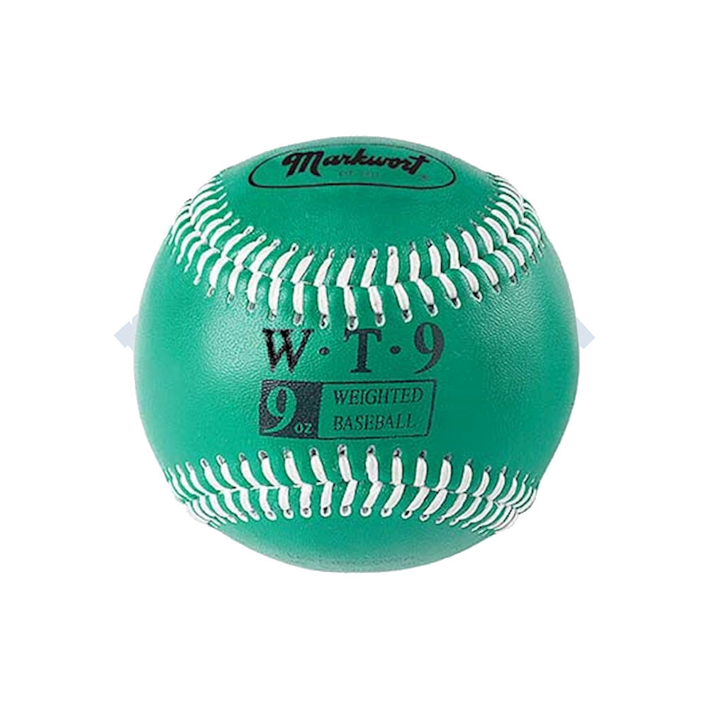 Balle de Baseball en Cuir Vert 9oz