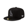 Los Angeles Dodgers Black and White 59Fifty Cap